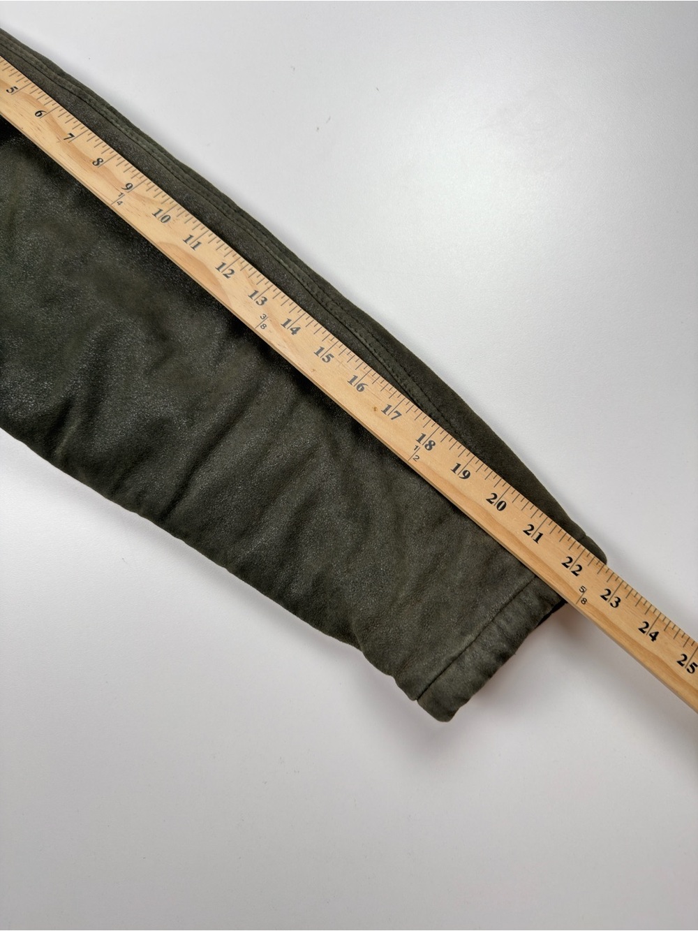 Vintage Giorgio Armani Suede Moto Leather Full Zip Bomber Jacket Mens 38 Medium - Picture 15 of 15